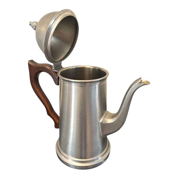 Vintage International Silver Company Pewter Coffee Tea Pot Creamer Sugar Set USA - Picture 3 of 7